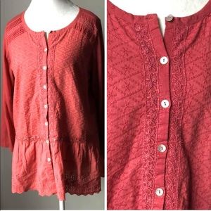 Medium Logo warm pink cardigan